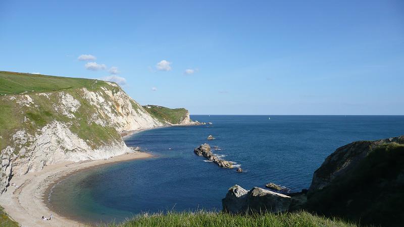 P1000292- Trait de cote a Lulworth.JPG - Trait de côte à Lulworth